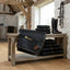 Lifestyle photo of Toklat Bucas Irish Classic Turnout Blanket - Black and Gold - Multiple Sizes