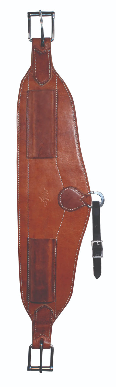 HL Doubled and Stitched Leather Rear Flank Cinch for Roping Saddles