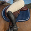 Professional's Choice VenTECH Satin English Jump Saddle Pad - Breathable Non-Slip - 21.5" Spine x 20.5" Drop