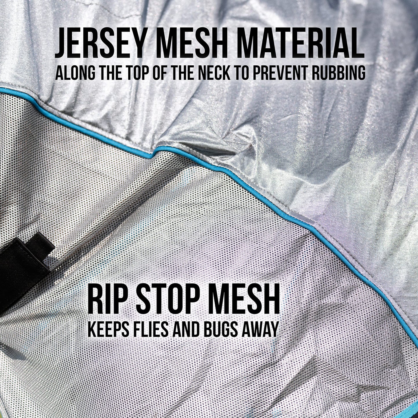 Professional's Choice Comfort-Fit Fly Neck Cover | Jersey Mesh, Breathable, Universal Fit