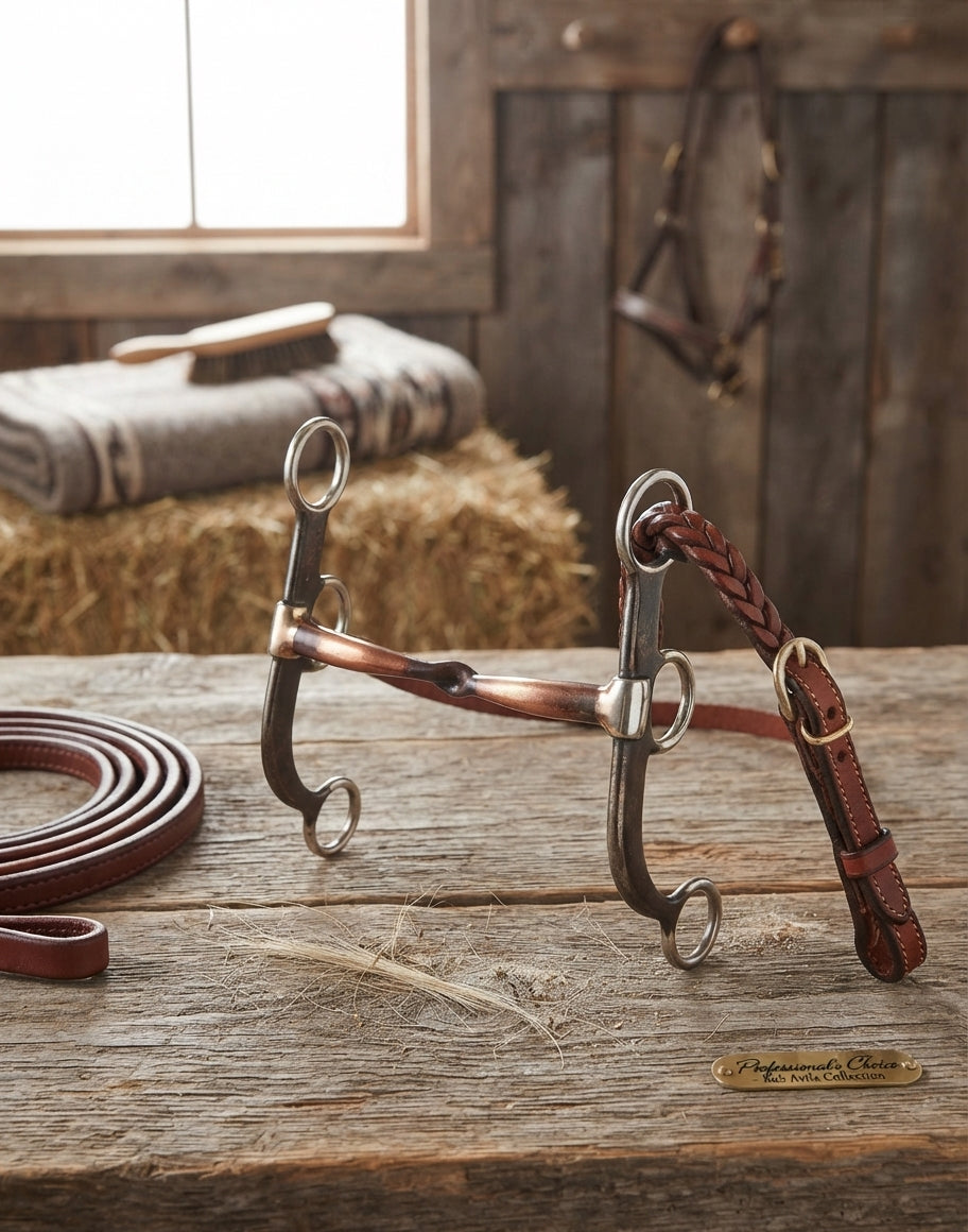Lifestyle photo of Professional's Choice Bob Avila Collection Western Correction Bit - 5" Mouth, 2" Port, 7" Cheek