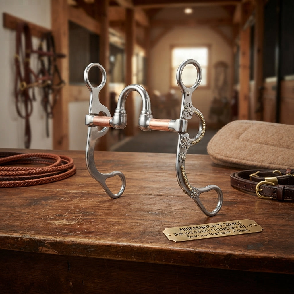 Lifestyle photo of Professional's Choice Bob Avila Daisy Correction Bit - 5" Sweet Iron Mouthpiece, 6" Shank