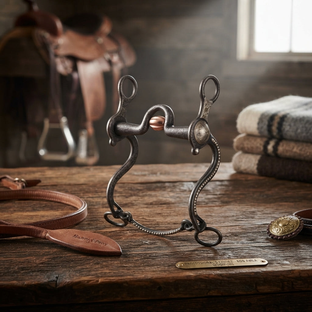 Lifestyle photo of Professional's Choice Bob Avila Woodside Medium Port Roller Bit - 5" Sweet Iron & Copper Roller - 8" Shanks