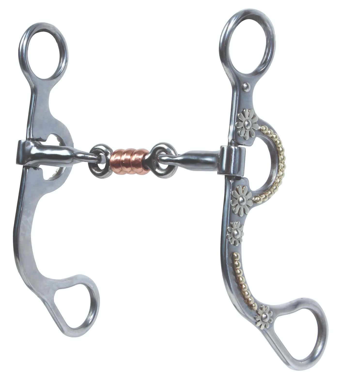 AV Daisy Three-Piece Dogbone Horse Bit