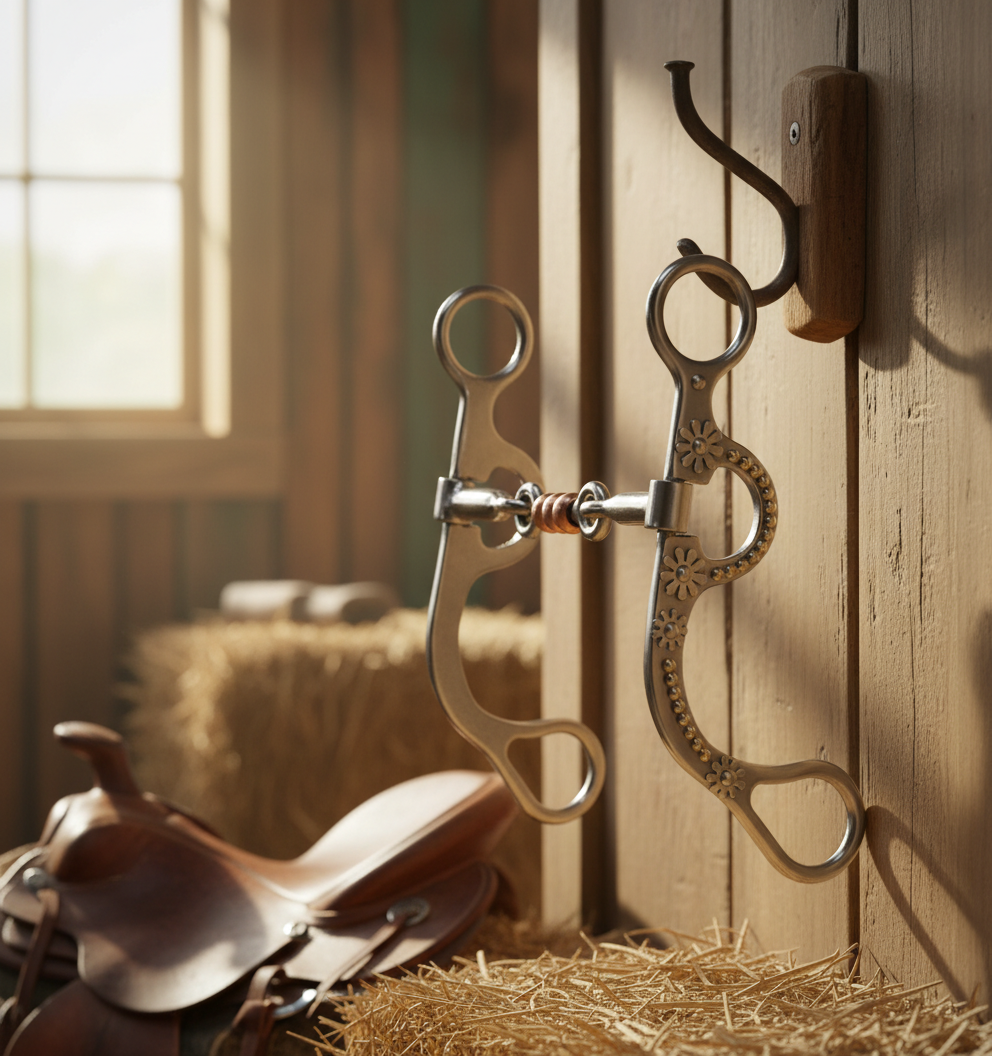 AV Daisy Three-Piece Dogbone Horse Bit