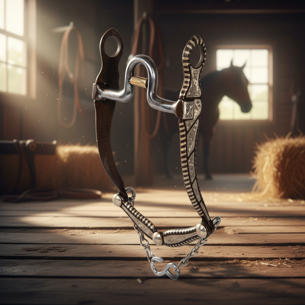 AV California Cow Horse Bit | Western Vaquero Style Curb Bit