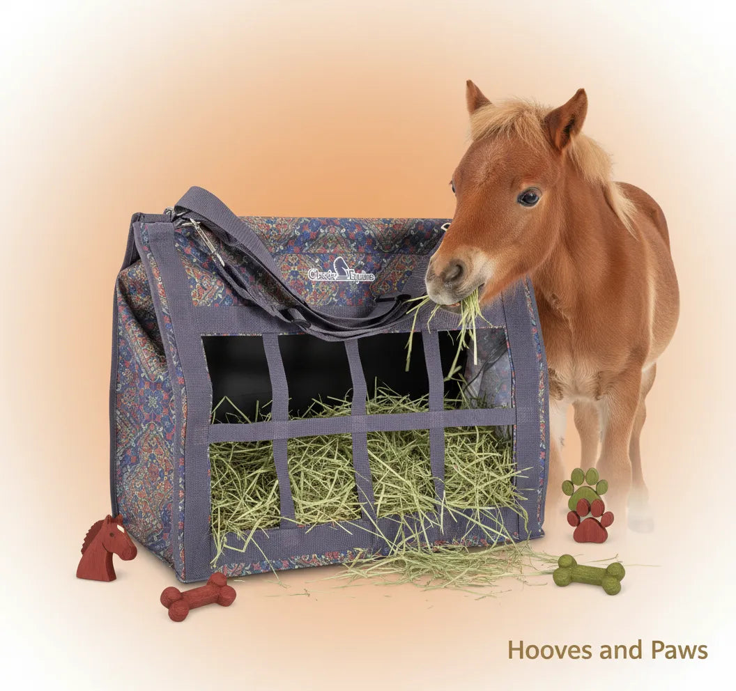 Classic Equine Topload Western Horse Hay Bag - Heavy Duty Waste-Reducing 2-3 Flake Capacity