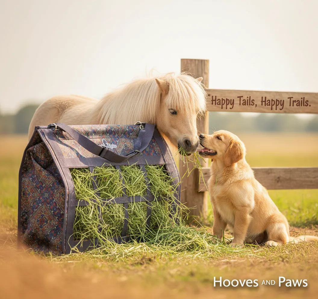 Classic Equine Topload Western Horse Hay Bag - Heavy Duty Waste-Reducing 2-3 Flake Capacity