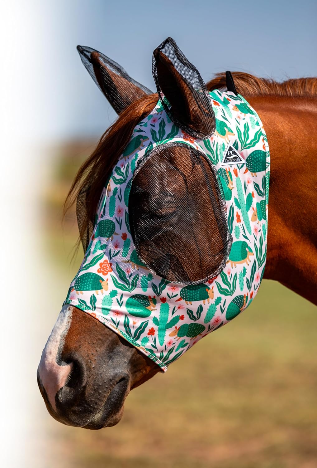 Professional's Choice Comfort-Fit Lycra Fly Mask with Mesh Ears