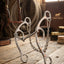 Lifestyle photo of Classic Equine Sherry Cervi Twisted Wire Snaffle Gag Bit - Long Shank Horse Bit