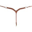 Martin Saddlery Mini Basketweave Antiqued Tooled Leather Breastcollar - 2-Inch Width, Full Size