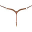 Martin Saddlery Dark Framed Diamond Tooled Leather Western Breast Collar - 2-Inch Width, Horse Size