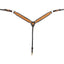 Martin Saddlery 2.5-inch Dark Framed Scroll Tooled Leather Western Breast Collar - Horse Size
