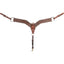 Martin Saddlery 2.75-Inch Western Roughout Leather Horse Breastcollar - Hermann Oak, Horse Size
