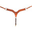 Martin Saddlery 2.75-Inch Western Roughout Leather Horse Breastcollar - Hermann Oak, Horse Size