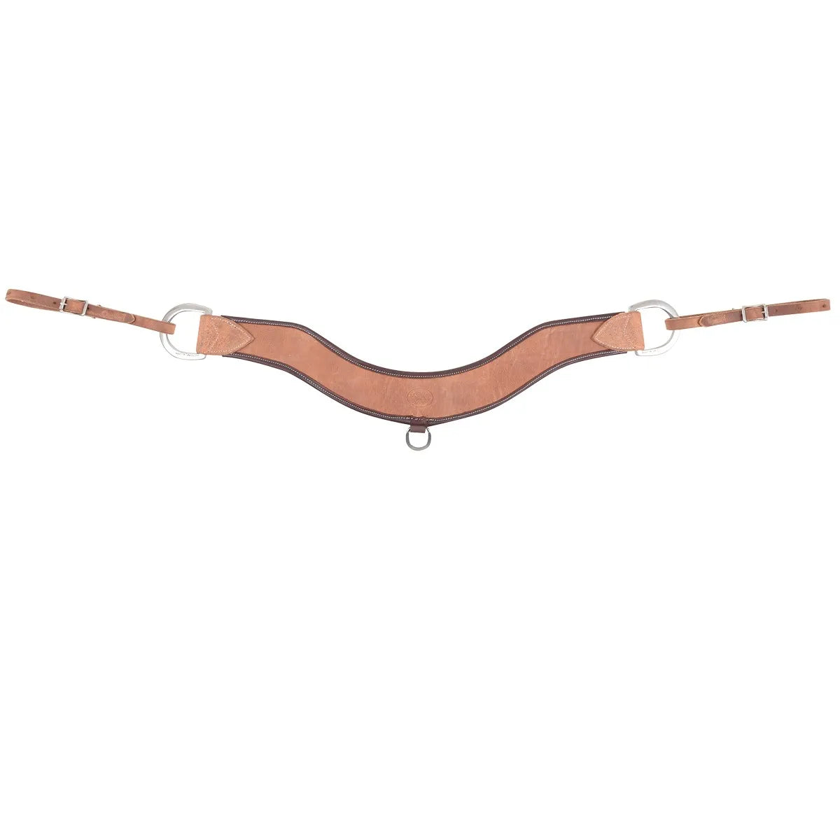 Martin Saddlery 3-Inch Steer Roper Breastcollar - Heavy Duty Leather with Latigo Wrap & Stainless Steel Hardware
