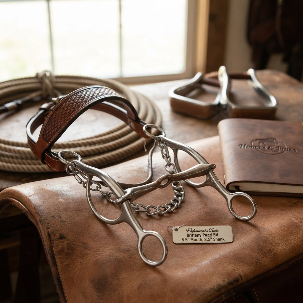 Lifestyle photo of Professional's Choice Brittany Pozzi Three Piece Smooth Bit - 5.5" Sweet Iron Mouth, 8.5" Shank