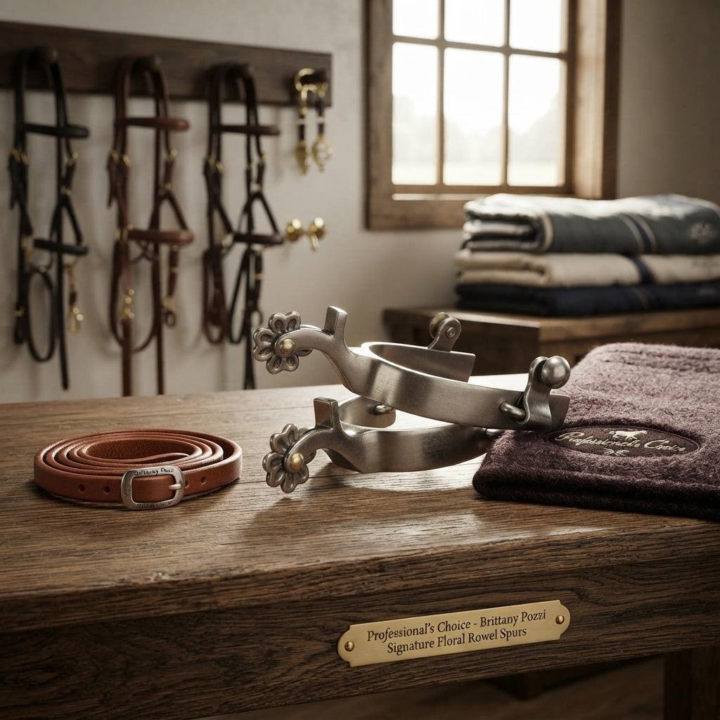 Lifestyle photo of Professional's Choice Brittany Pozzi Floral Row Spur