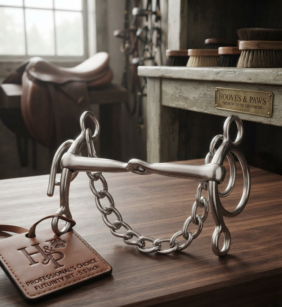 Lifestyle photo of Professional's Choice Futurity Bit Snaffle - 5.5 Inch Mouthpiece with Short Gag Action