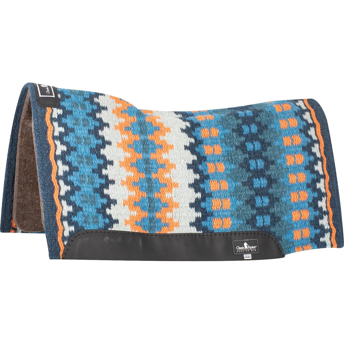 Classic Equine 3/4-Inch Alpaca Felt Blanket Top Horse Saddle Pad - Anatomically Contoured, Alpaca-Wool Blend