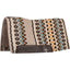 Blanket Top Western Saddle Pad - 1/2-Inch Natural Wool Felt, Hand-Woven Top, Contoured Spine & Wither Relief