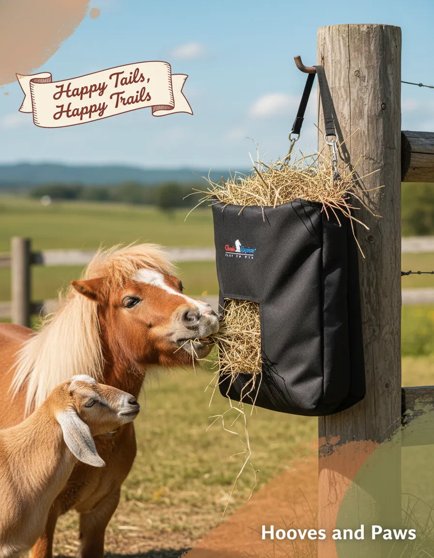 Classic Equine Black Hay Bag: Reduce Waste, Secure Feeding