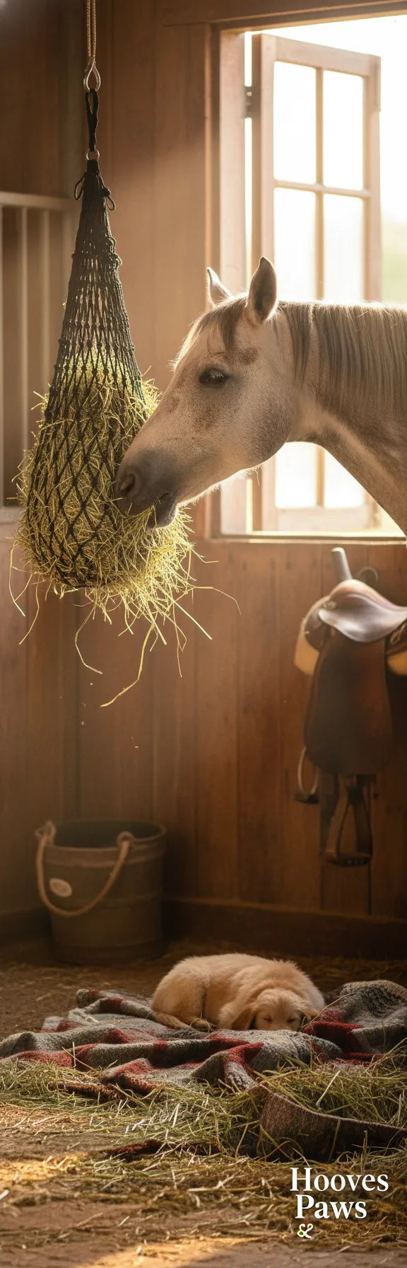 Cashel Hay Net - Slow Feeder Horse Forage Net - 3-Flake Capacity - Multiple Colors