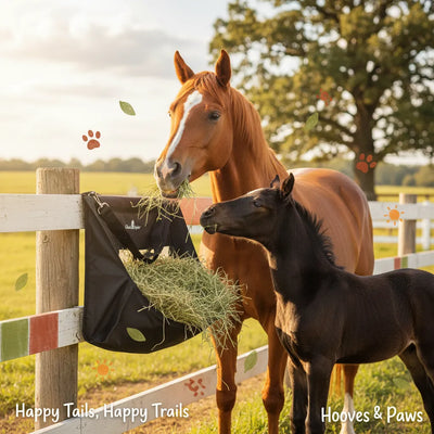 Classic Equine Topload Western Horse Hay Bag - Heavy Duty Waste-Reducing 2-3 Flake Capacity