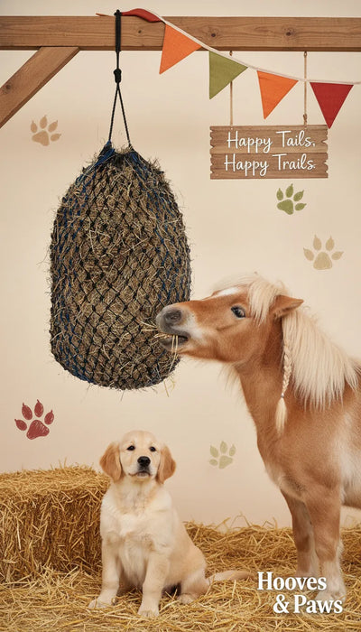 Shires Deluxe Haylage 36" Haynet (Pack of 6) #1022 - Net Black/Blue