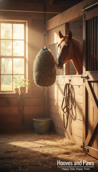 Shires Deluxe Haylage Net Red/Black 45" Haynet 3 Pack #1022