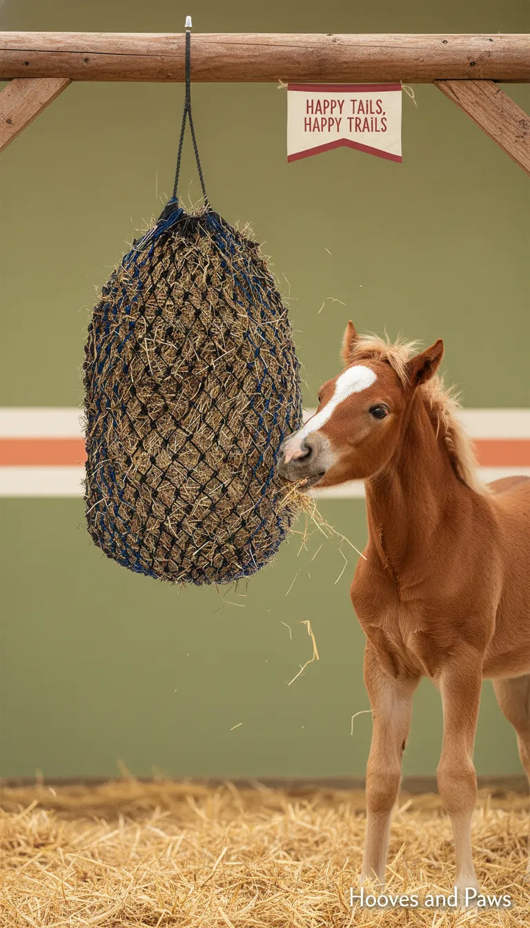 Shires Deluxe Haylage 36" Haynet (Pack of 6) #1022 - Net Black/Blue