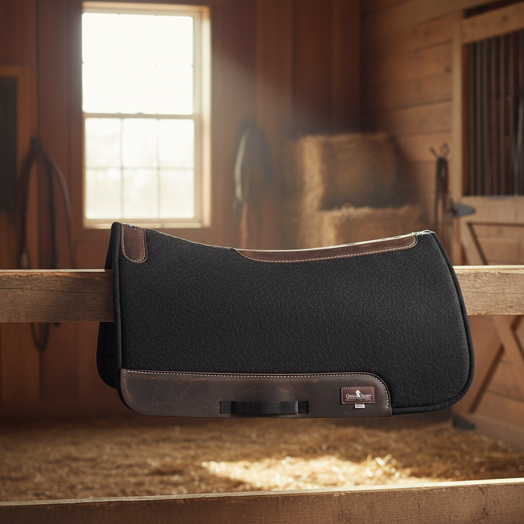 Classic Equine ContourFlex Orthopedic Western Saddle Pad - 3/4" Wool Felt, 31" x 32"