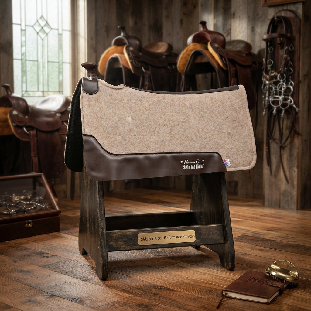 Lifestyle photo of Professional's Choice Cowboy Felt Roper Pad with Air Ride Core