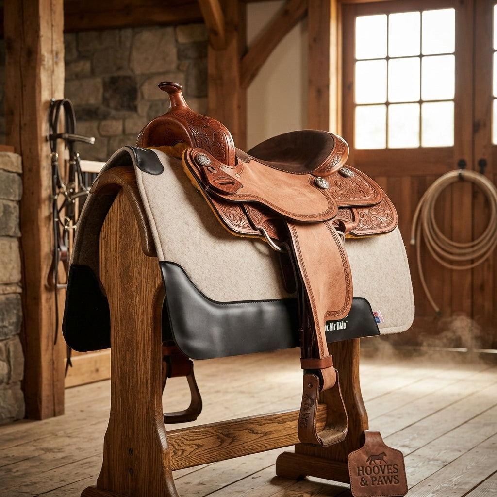 Lifestyle photo of Professional's Choice Cowboy Felt Roper Pad with Air Ride Core