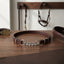 Lifestyle photo of Martin Saddlery Latigo Leather Curb Strap - 3-Link Stainless Steel Chain - Premium Horse Tack