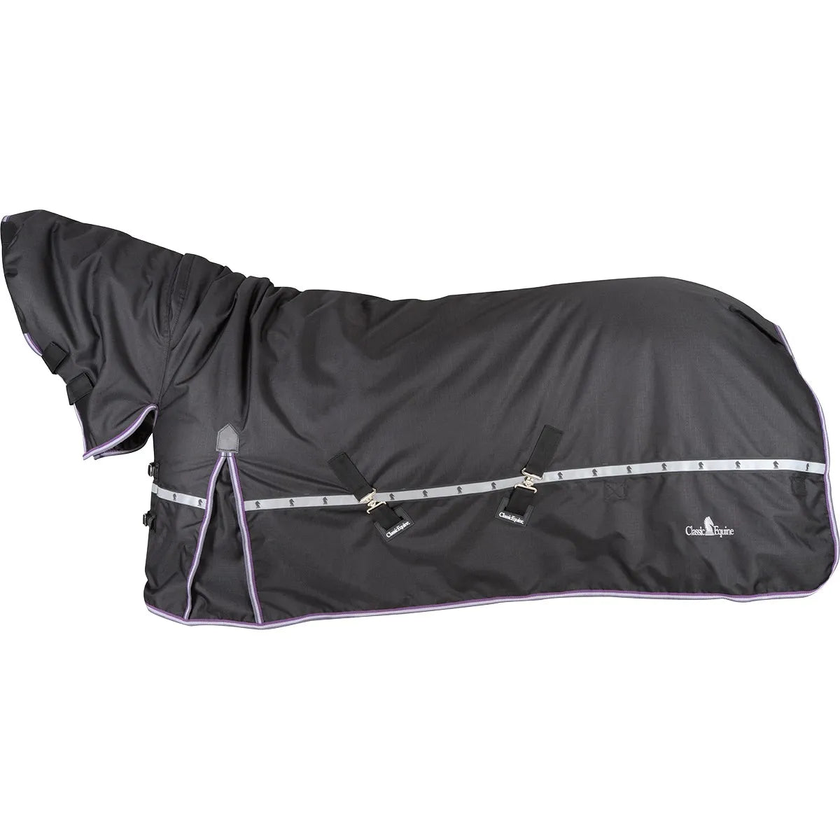 Classic Equine 10K Cross Trainer Waterproof Hooded Winter Horse Blanket - 1200D 300g - Multiple Sizes