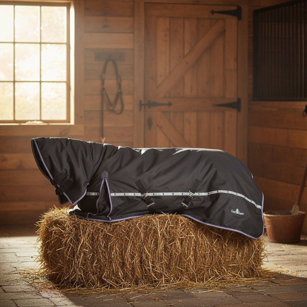 Classic Equine 10K Cross Trainer Waterproof Hooded Winter Horse Blanket - 1200D 300g - Multiple Sizes