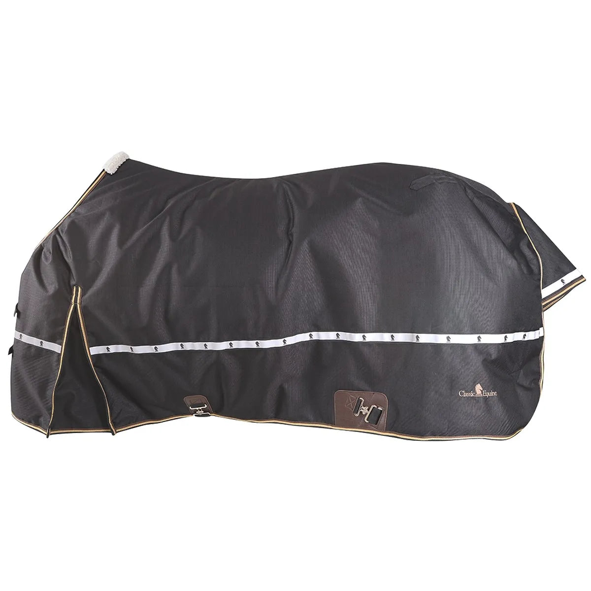 Classic Equine 5K Cross Trainer Winter Horse Blanket - 1200D 100g Standard Neck Turnout Rug - Multiple Sizes