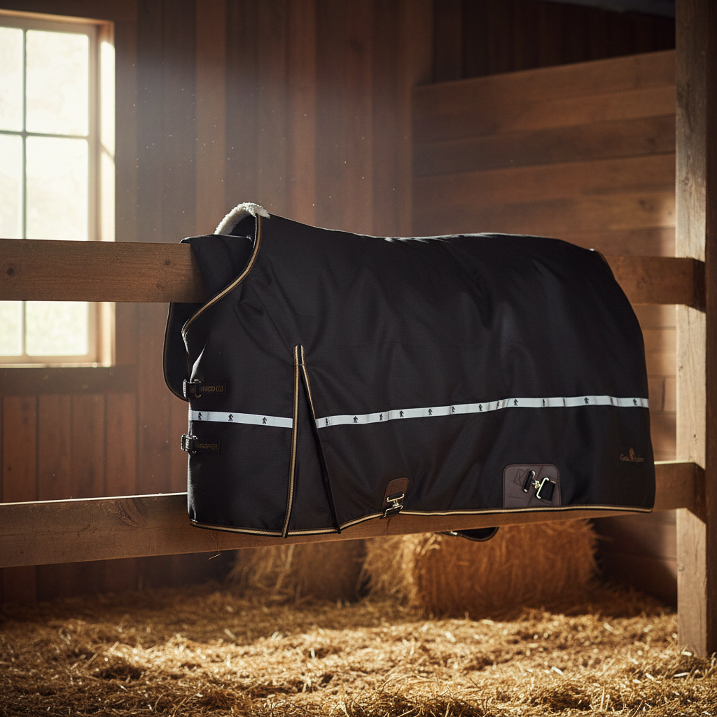Classic Equine 5K Cross Trainer Winter Horse Blanket - 1200D 100g Standard Neck Turnout Rug - Multiple Sizes