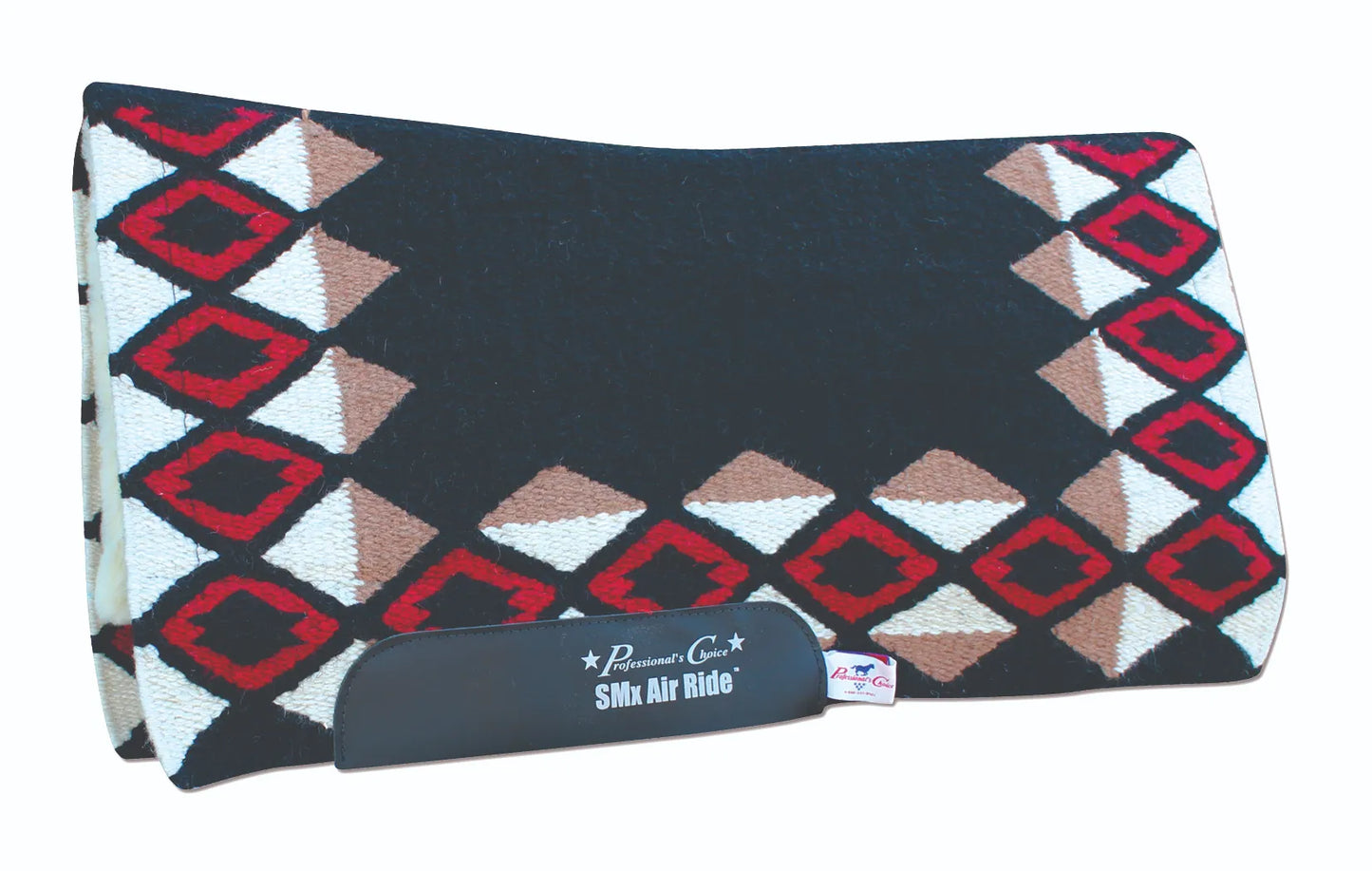 Professional's Choice SMx Air Ride Contoured Western Saddle Pad - 33" x 38" Merino Wool