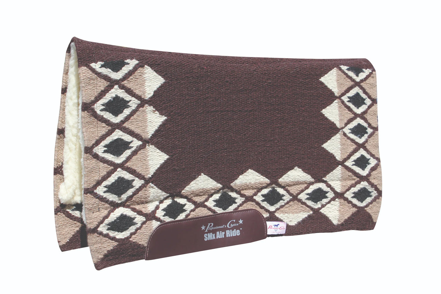 Professional's Choice SMx Air Ride Contoured Western Saddle Pad - 33" x 38" Merino Wool