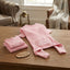 Lifestyle photo of Doggie Design Sweet Dreams Dog Thermal Pajamas - Pink Embroidered Long Johns - Multiple Sizes
