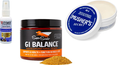 Dog Paw, Skin & Gut Care Bundle - Musher's Secret, Zymox & G.I. Balance