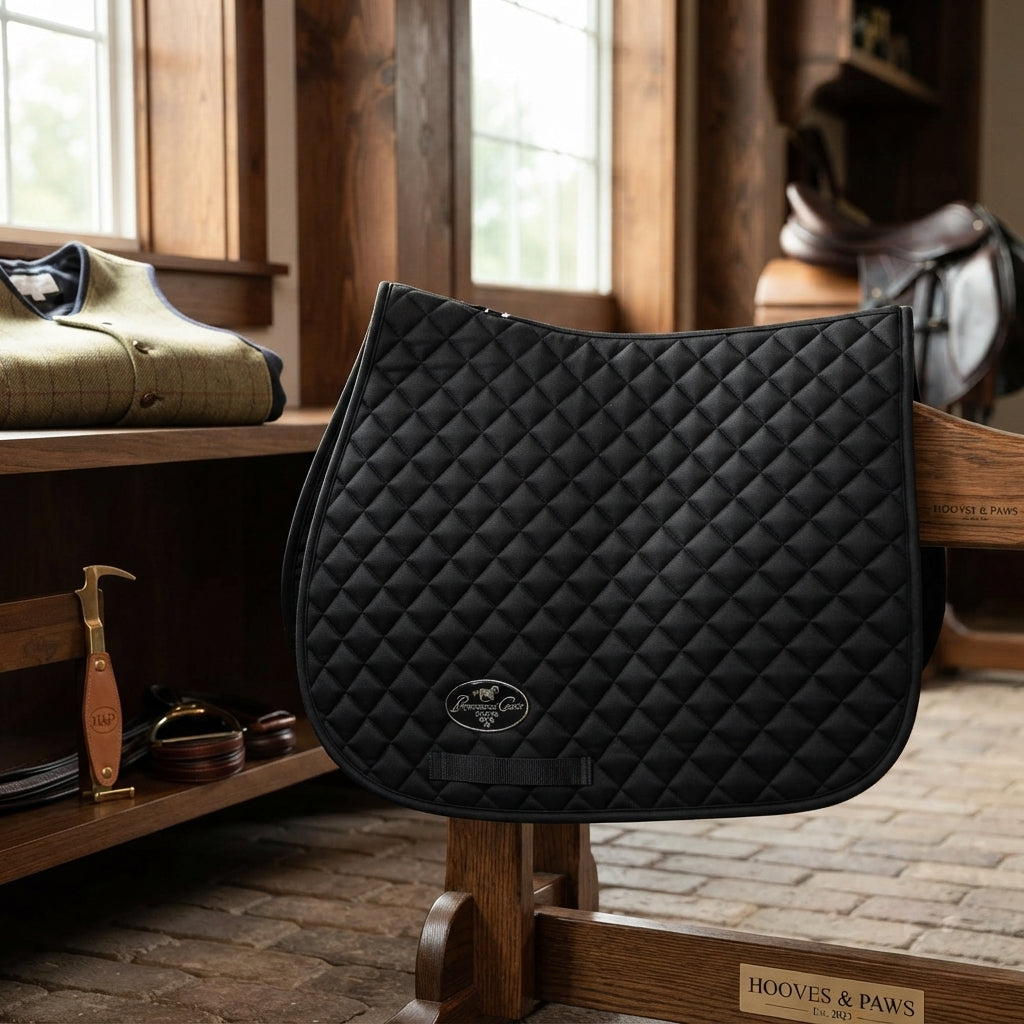 Lifestyle photo of Professional's Choice VenTECH All Purpose English Saddle Pad - Breathable & Contoured