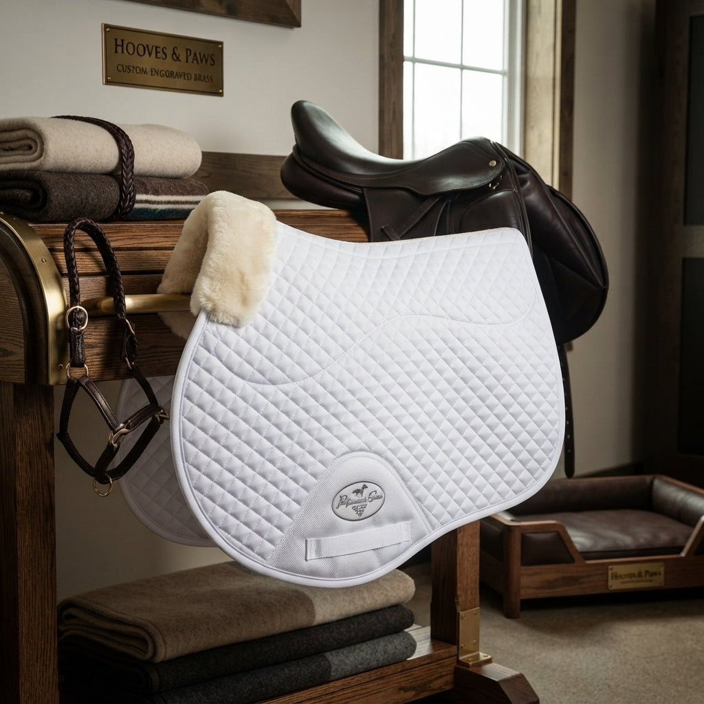 Lifestyle photo of Professional's Choice English Jump Pad with Fleece – 21.5"