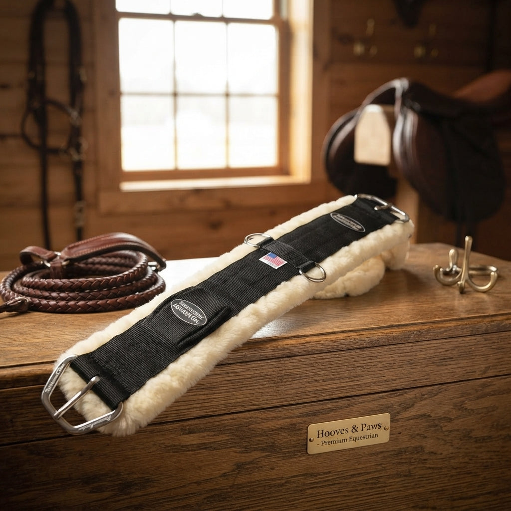 Lifestyle photo of Professional's Choice Equisential Fleece Cinch - Faux Shearling Liner & Stainless Steel Hardware