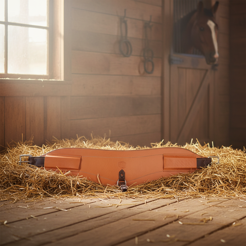 XL Western Horse Flank Cinch - 7-Inch Wide Saddle Back Cinch