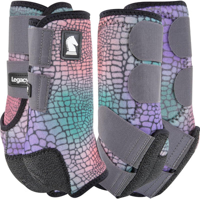 Classic Equine Legacy2 Gator Horse Medicine SMB Sport Boots 4 Pack Front and Hinds - Hooves and Paws