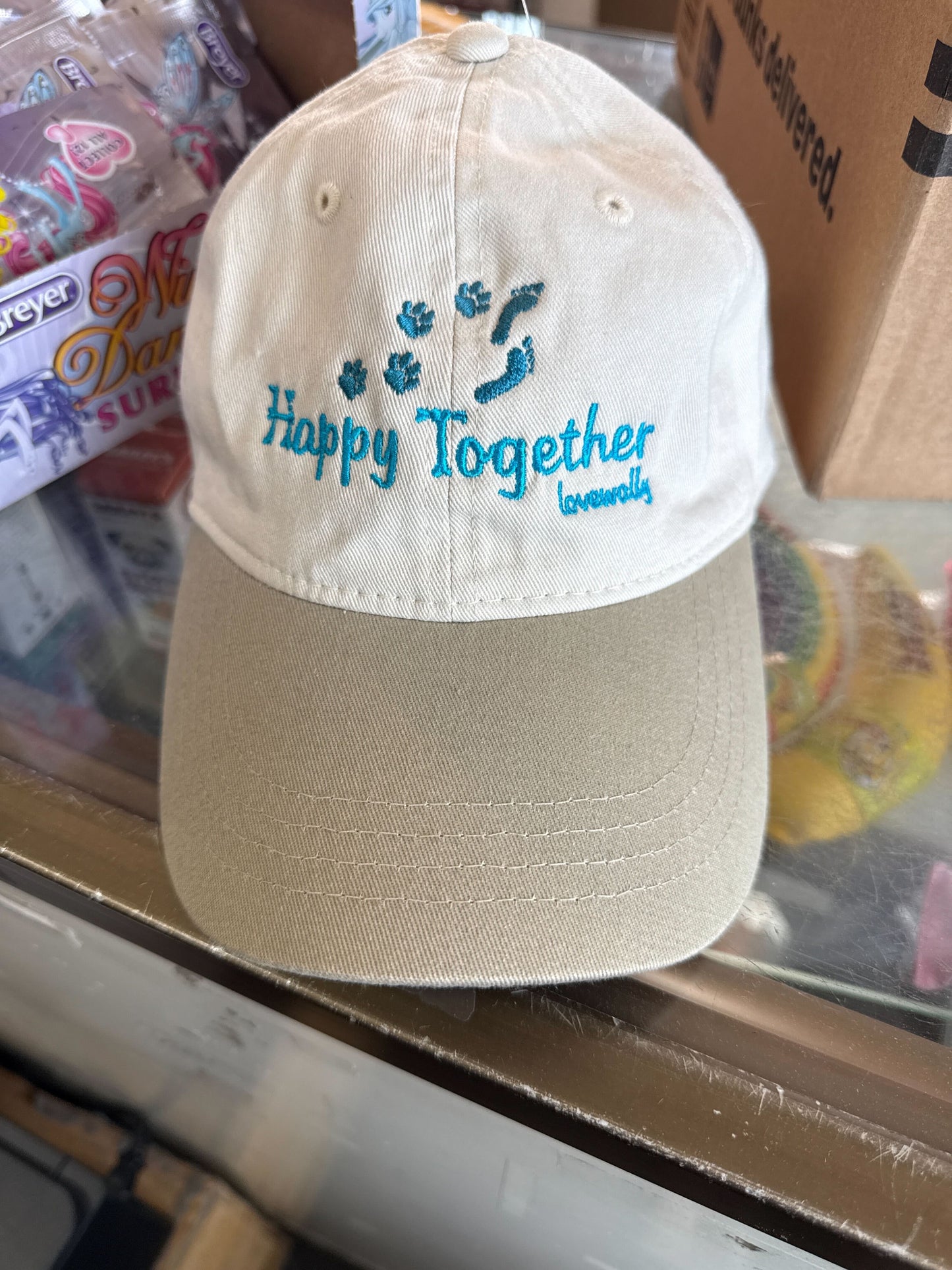 Happy Together Embroidered Baseball Hat LoveWally Cap Adjustable