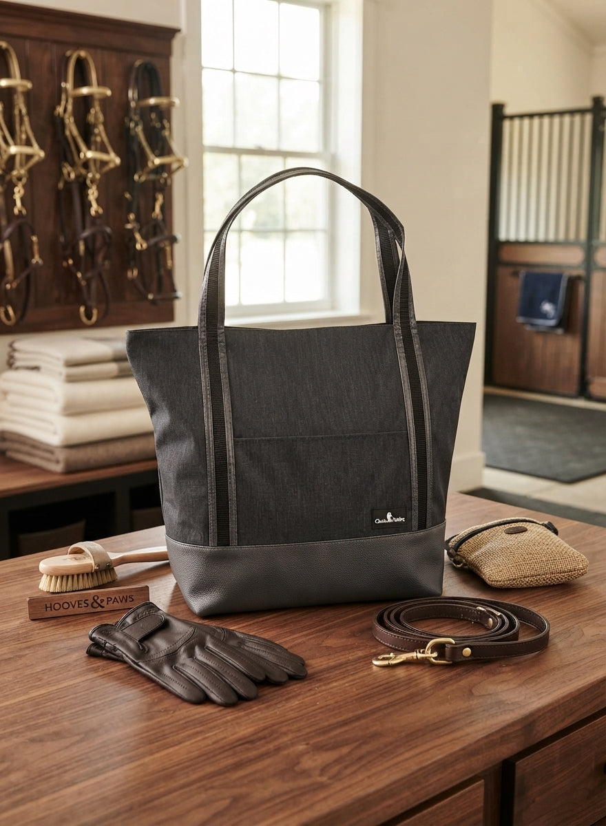 Lifestyle photo of Classic Equine Large Tote Midnight (Sell out)